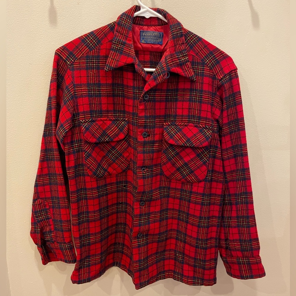 Vintage Pendleton 100% Virgin Wool Button Down - Size M